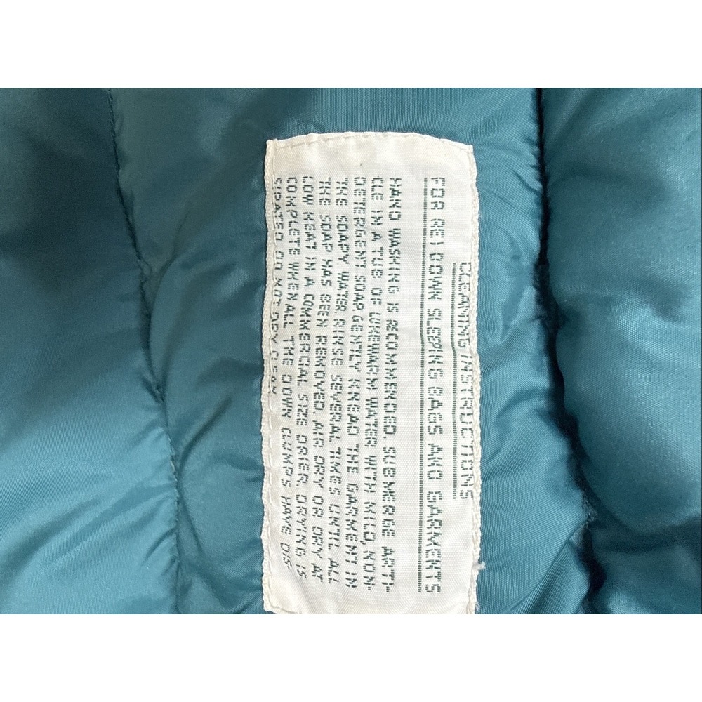 REI Women Vintage Fall 1989 L Green Nylon Goose Down Puffer Vest Utility HD Warm - Picture 8 of 11